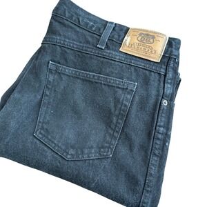 Route 66 Mens‎ Black Denim Jeans Regular Fit Size 40x30 Cotton